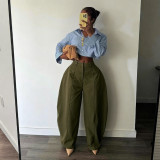 Loose silhouette pants
