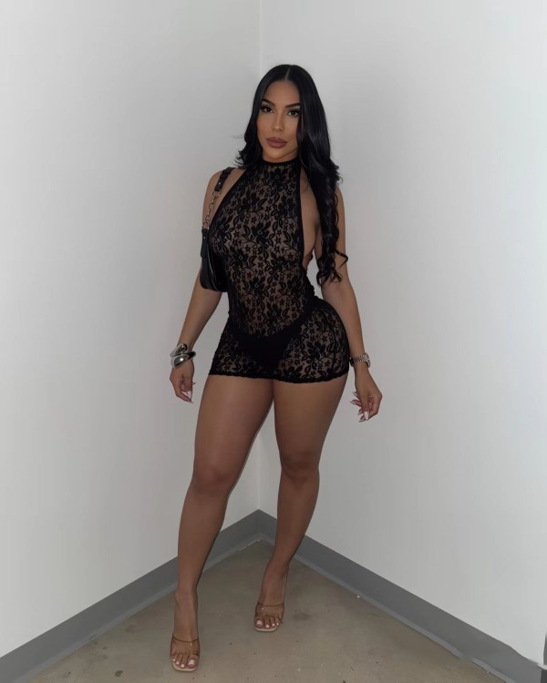 Nightclub lace dress, pajamas, nightgown