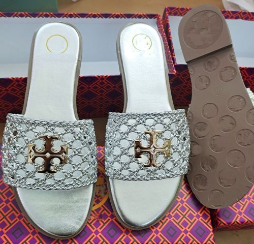 Woven hollow sandals with a straight slope and slippers