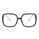 Men Women Optical Frames Oversized Square Blue Light Blocking Glasses