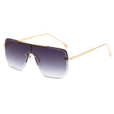 Semi-rimless Gradient Sunglasses