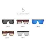 Flat Top Square Shield Sunglasses