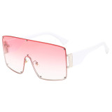 Mono Lens Oversize Shield Shades Sunglasses