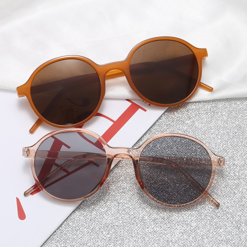 Retro Vintage Plastic Round Sunglasses