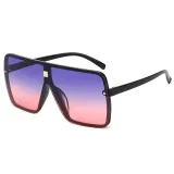 Oversize Mono Lens Shades Sunglasses