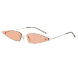 Small Triangle Style Rimless Women Fashion Sunglasses