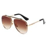 Anti-UV400 Men Women Brand Designer Metal Frame Round Shades Sunglasses