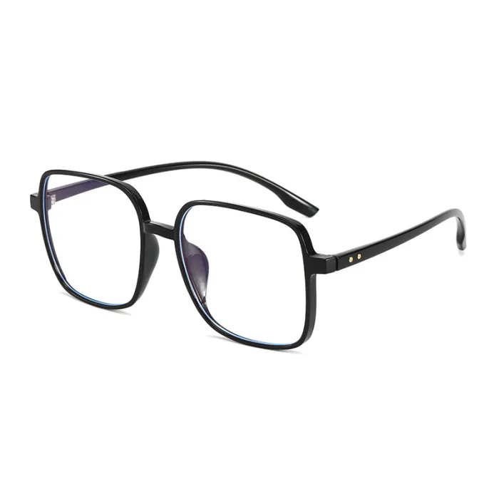 Oversized Square Eyeglass TR90 Frames Anti Blue Light Glasses