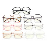 Oversized Square Eyeglass TR90 Frames Anti Blue Light Glasses