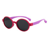 Round Polarized Blocking Sunglasses For Kids Classic Eyewear