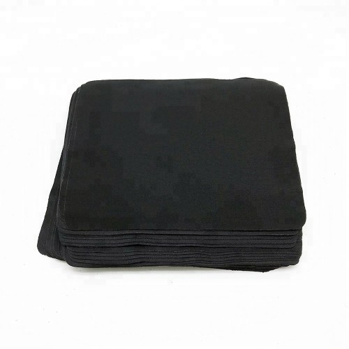 100 pcs Black Microfiber Glasses Wipes Lenses Cleaning Cloth