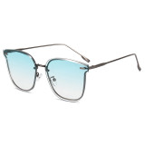 Fashion Cateye Newest Design Metal Frame Shades Gradient Lens Sunglasses