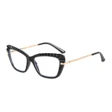 Women Cat Eye Blue Light Blocking Glasses Spring Hinges Lady Office Computer Eyeglasses