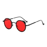 Anti-UV400 Brand Designer Metal Frame Round Shades Sunglasses
