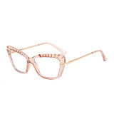 Women Cat Eye Blue Light Blocking Glasses Spring Hinges Lady Office Computer Eyeglasses