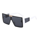UV400 Big Frame Flat Top Square Oversized Shades Sunglasses