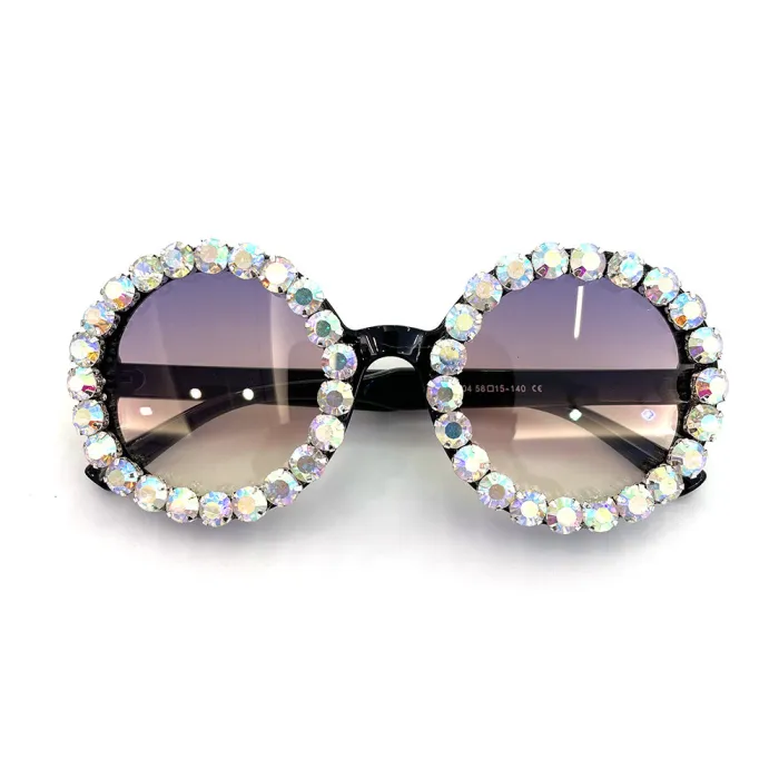 Round Sparkling Sunglasses