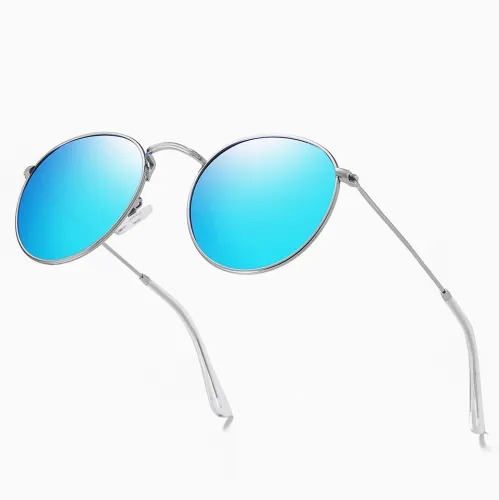 Polarized Round Metal Sunglasses