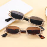 Sparkling Vintage Crystal Rectangle Sunglasses