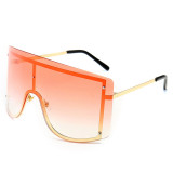 Fashion Women Sun glasses Oversized Designer Shield Sunglasses