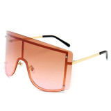 Fashion Women Sun glasses Oversized Designer Shield Sunglasses