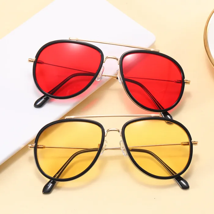 Retro Steampunk Metal Frame Sunglasses
