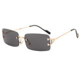 Rimless Rectangle Sunglasses