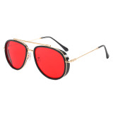 Retro Steampunk Metal Frame Sunglasses
