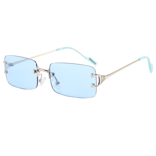 Rimless Rectangle Sunglasses