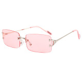 Rimless Rectangle Sunglasses