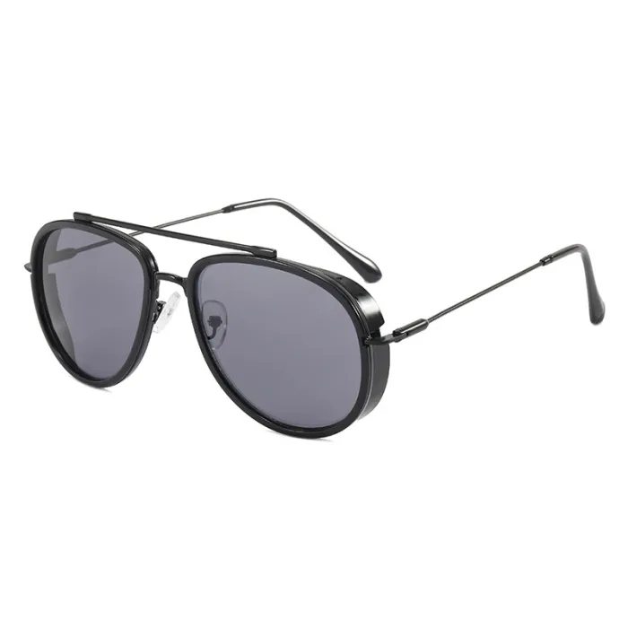 Retro Steampunk Metal Frame Sunglasses