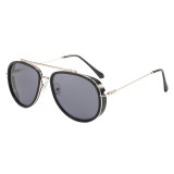 Retro Steampunk Metal Frame Sunglasses