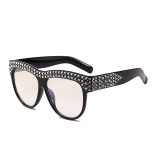 Oversize Rhinestone Crystal Sunglasses