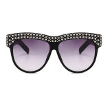 Oversize Rhinestone Crystal Sunglasses