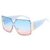 Oversize UV400 Gradient Shades Sunglasses