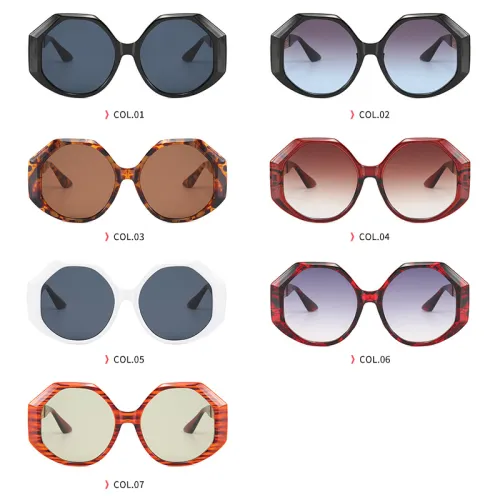 UV400 Polygon Shades Sunglasses