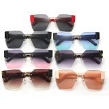 Trendy Rimless Sunglasses