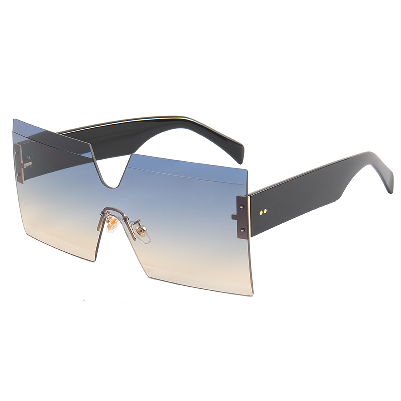 Wholesale Square Oversized Rimless Sunglasses - Superhot Eyewear