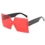 Square Oversized Rimless Sunglasses