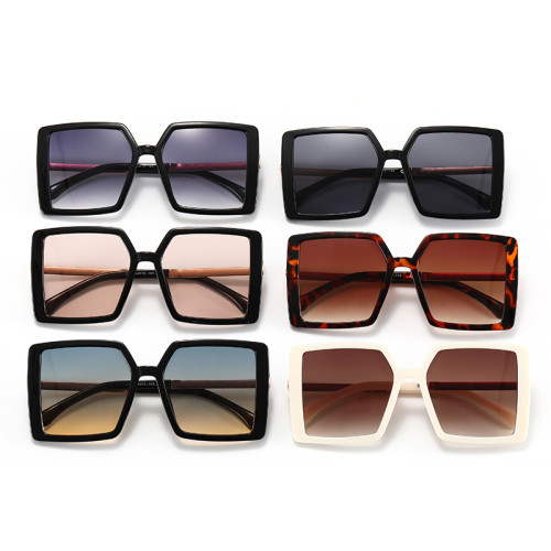 Fashion Square Oversized Gradient Shades Sunglasses