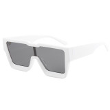 Flat Top Men Women UV400 Oversize Sunglasses