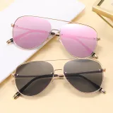 Metal Frame Pilot Shades Sunglasses