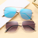 Metal Frame UV400 Gradient Shades Sunglasses