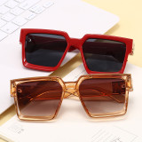 Square Oversized UV400 Black Shades Sunglasses