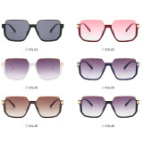 Fashion Half Frame UV400 Sunglasses