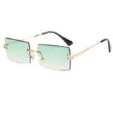 Rimless Rectangle Sunglasses