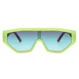 Big Frame Oversized One Pieces Lens Sunglasses