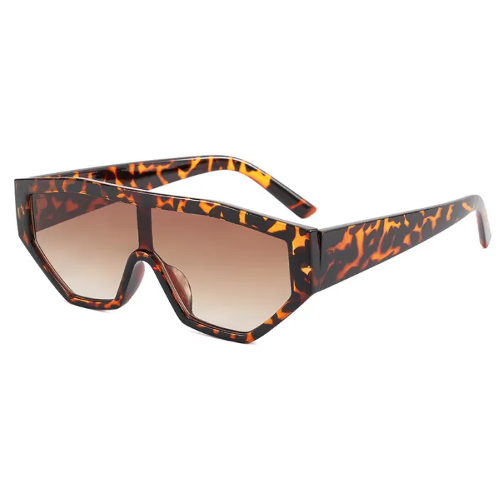 Big Frame Oversized One Pieces Lens Sunglasses
