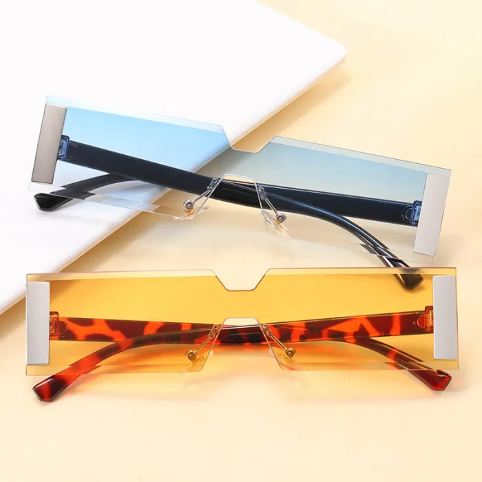 Rimless Rectangle Sunglasses