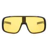 One Piece Lens Oversized Sports Sunglasses
